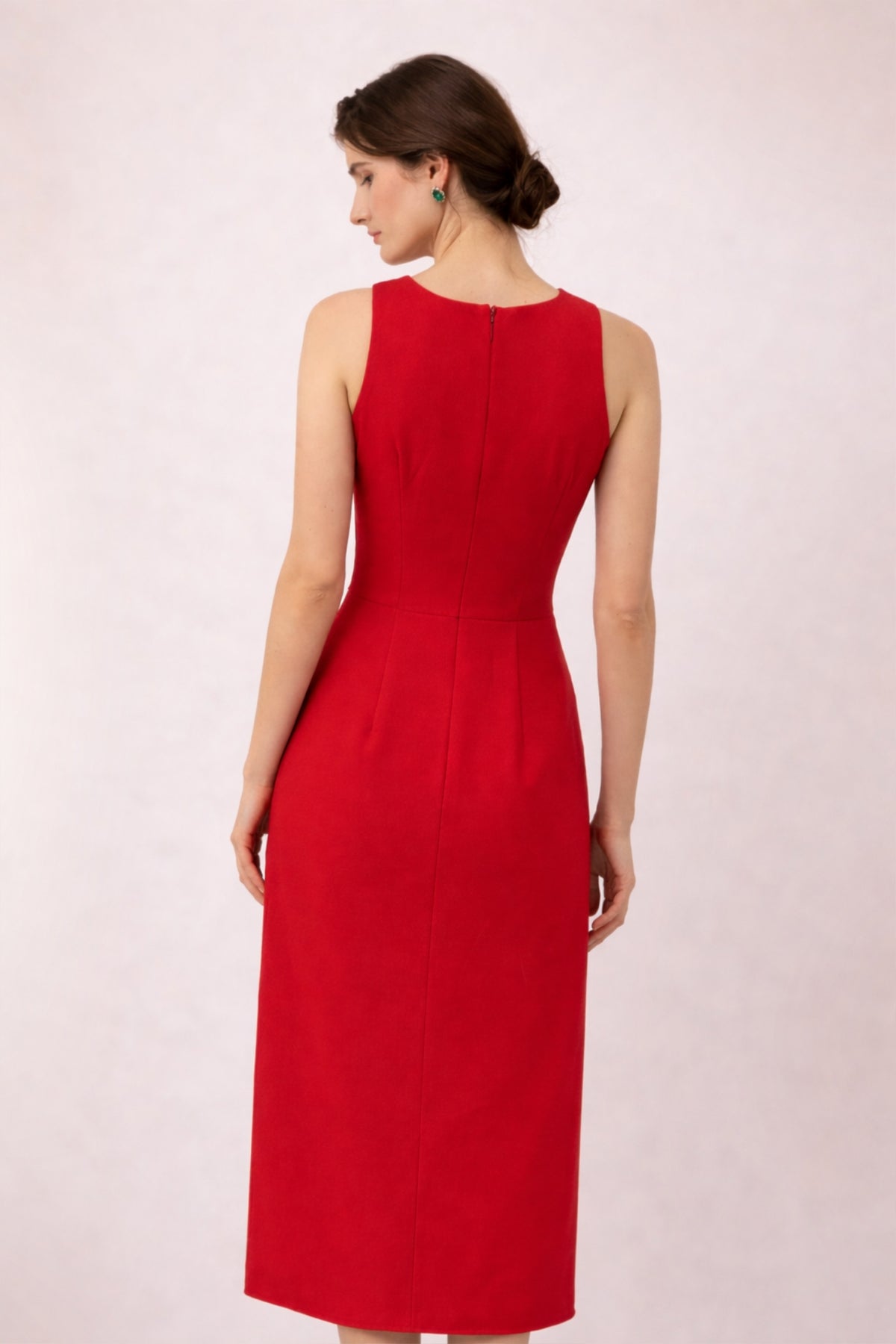 Rouge Élan Allure Midi Dress