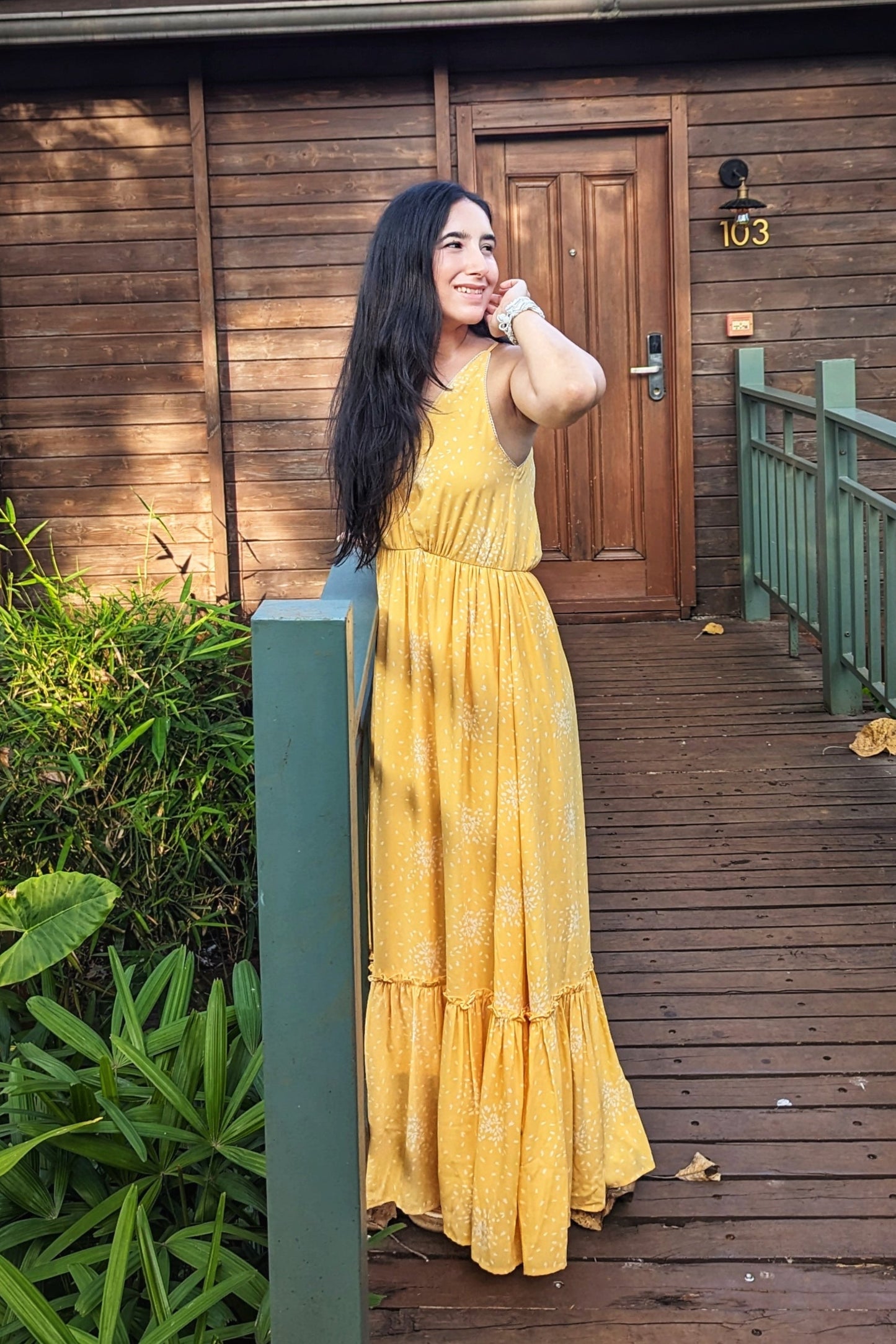 Sunlit Marigold Maxi Dress