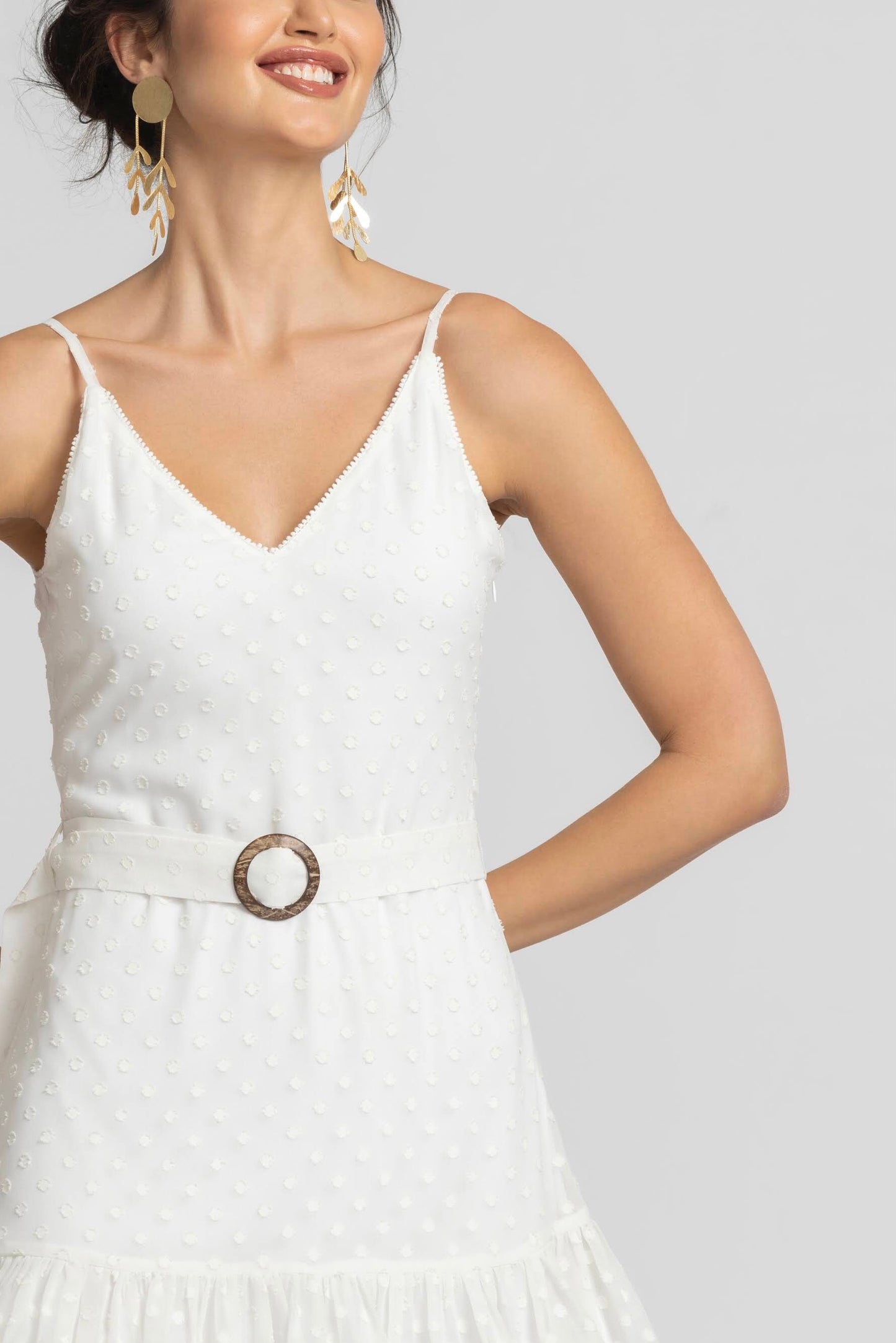 Snowflake White Mini dress