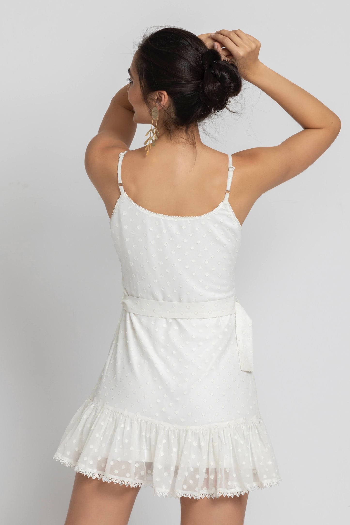 Snowflake White Mini dress