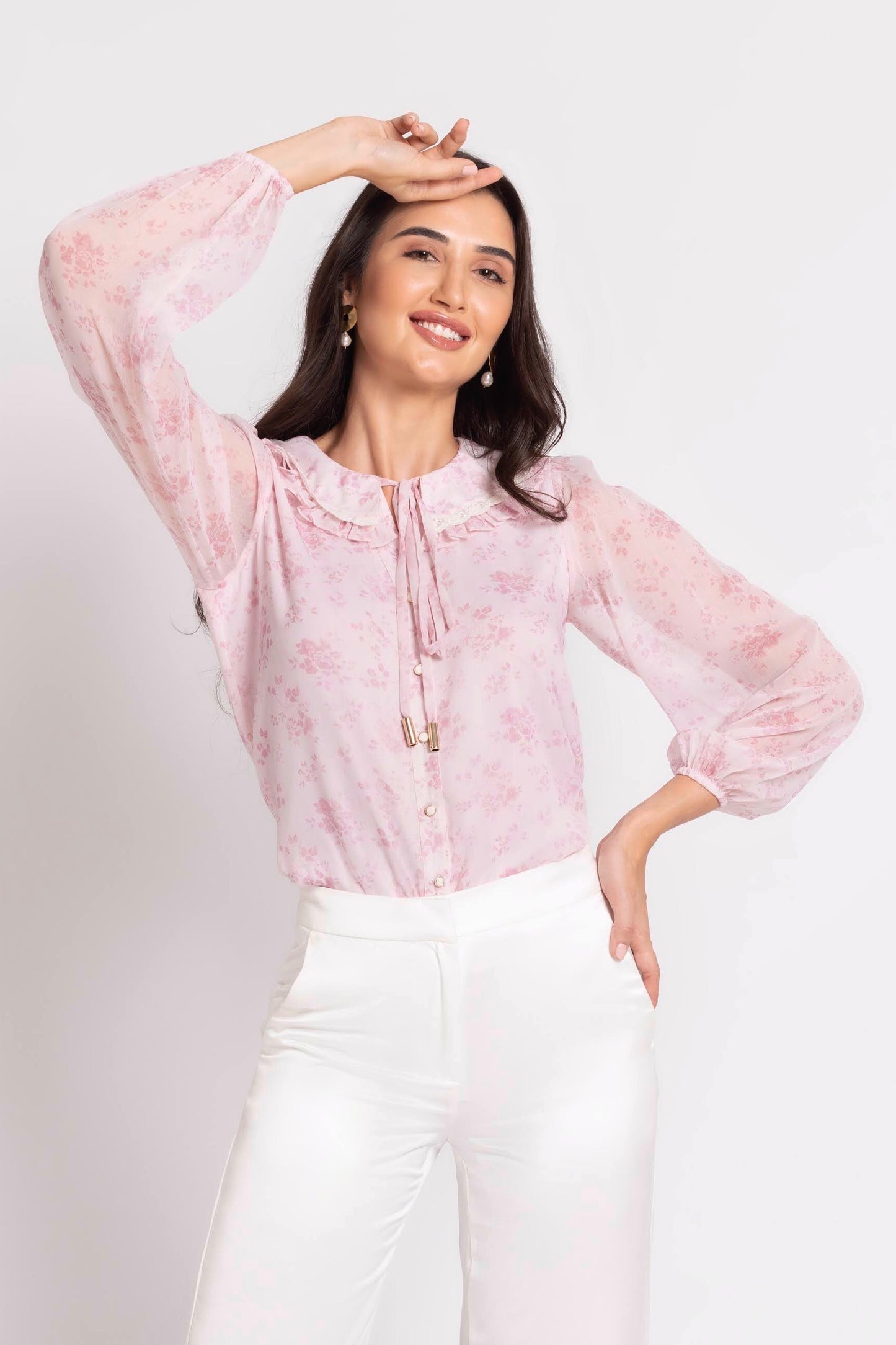 Serene Rosette Top