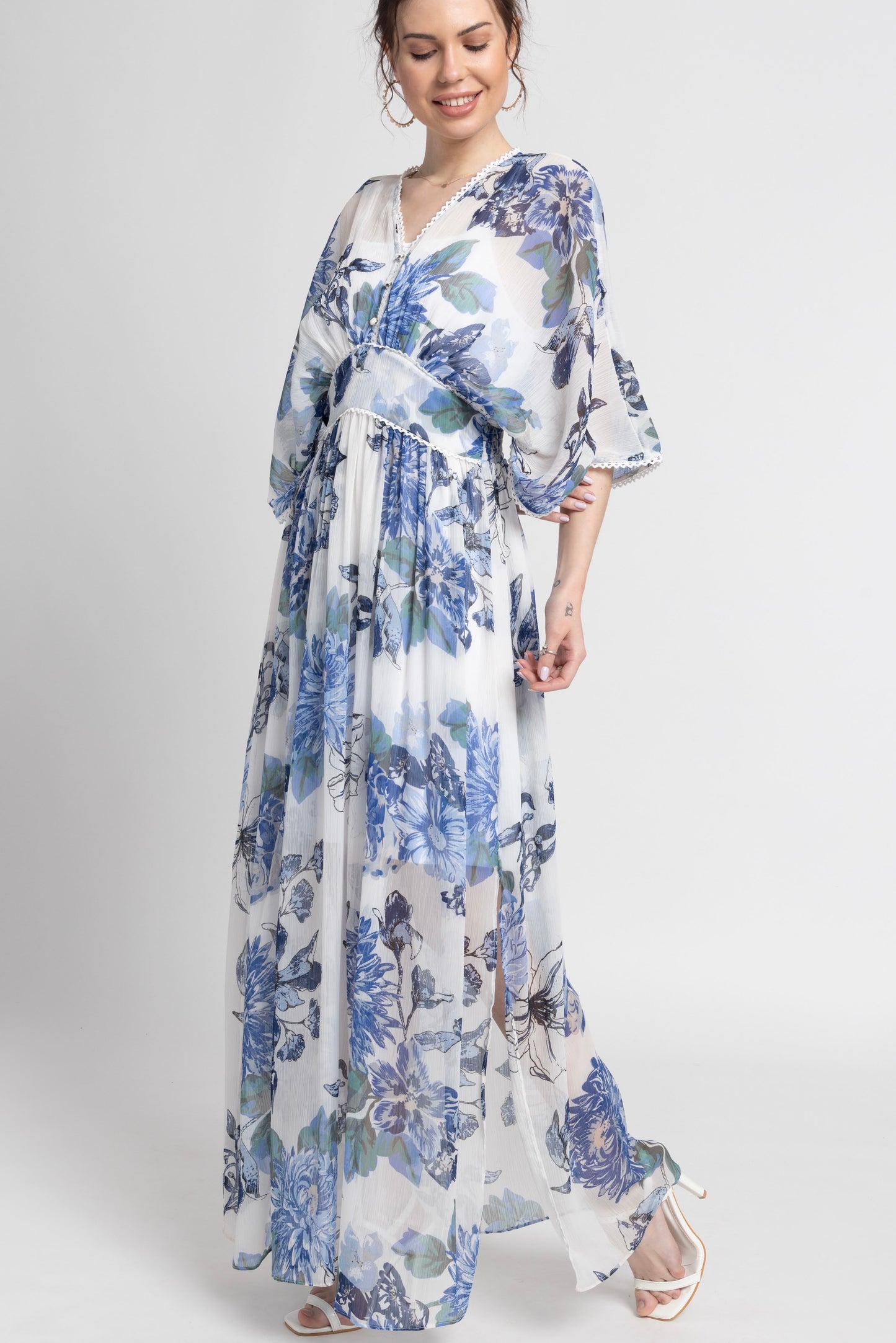 Serene Floral Maxi Dress