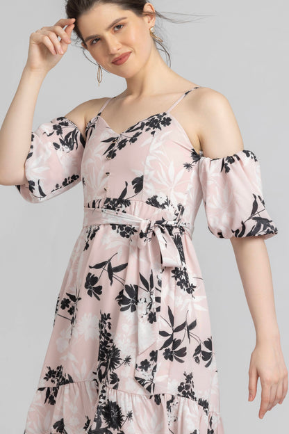 Blushing Petal Mini Dress