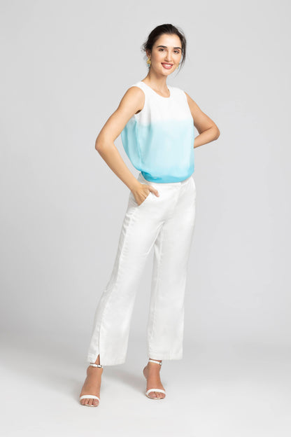 Whispering Blue Ombre Top