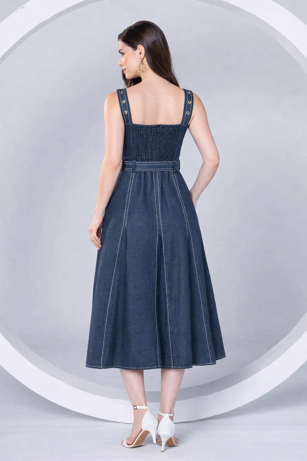 Denim Belle Midi Dress