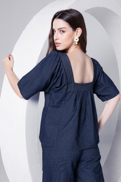 Denim Chic Top