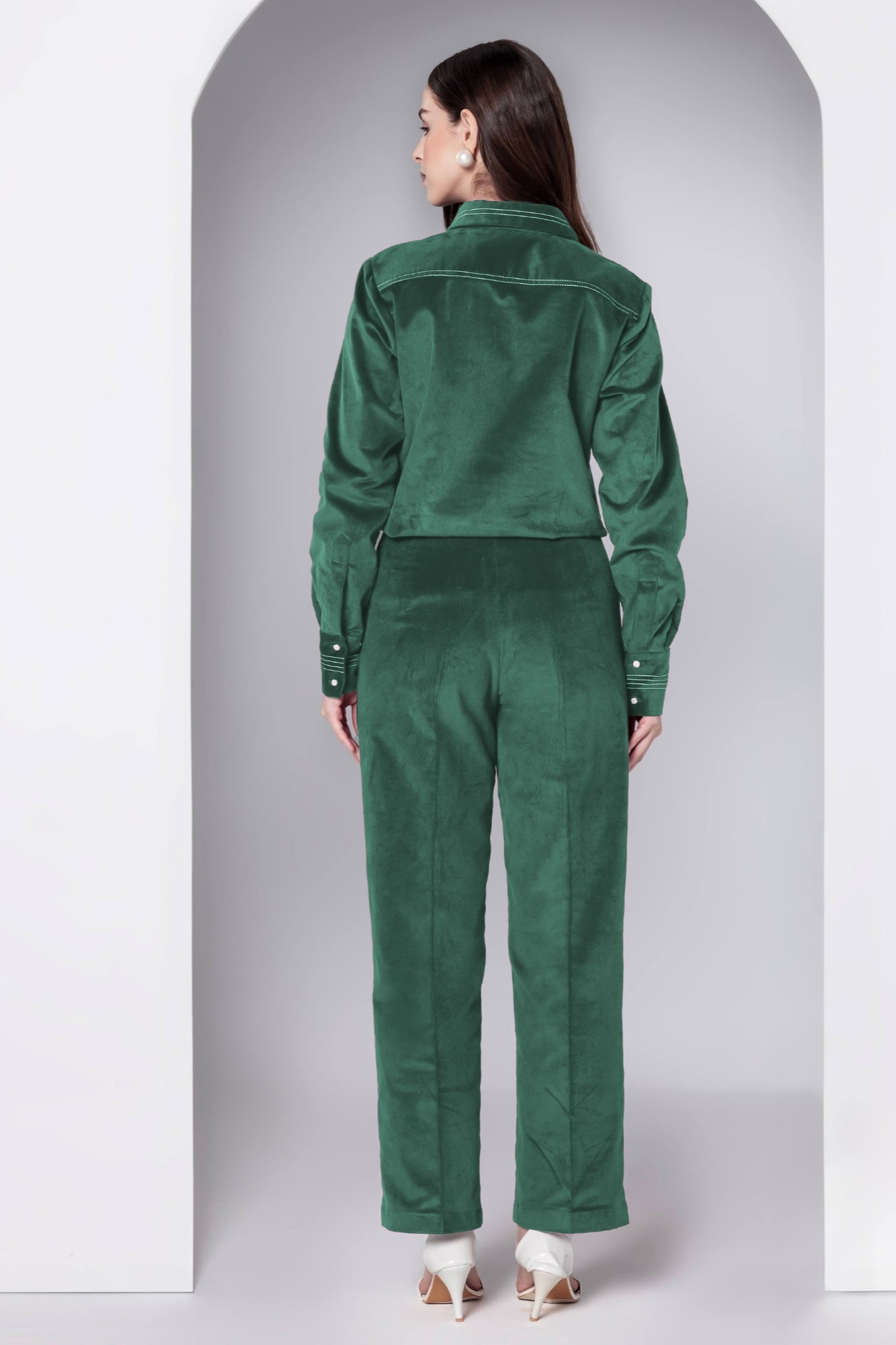 Emerald Charm Corduroy Co-ord Set