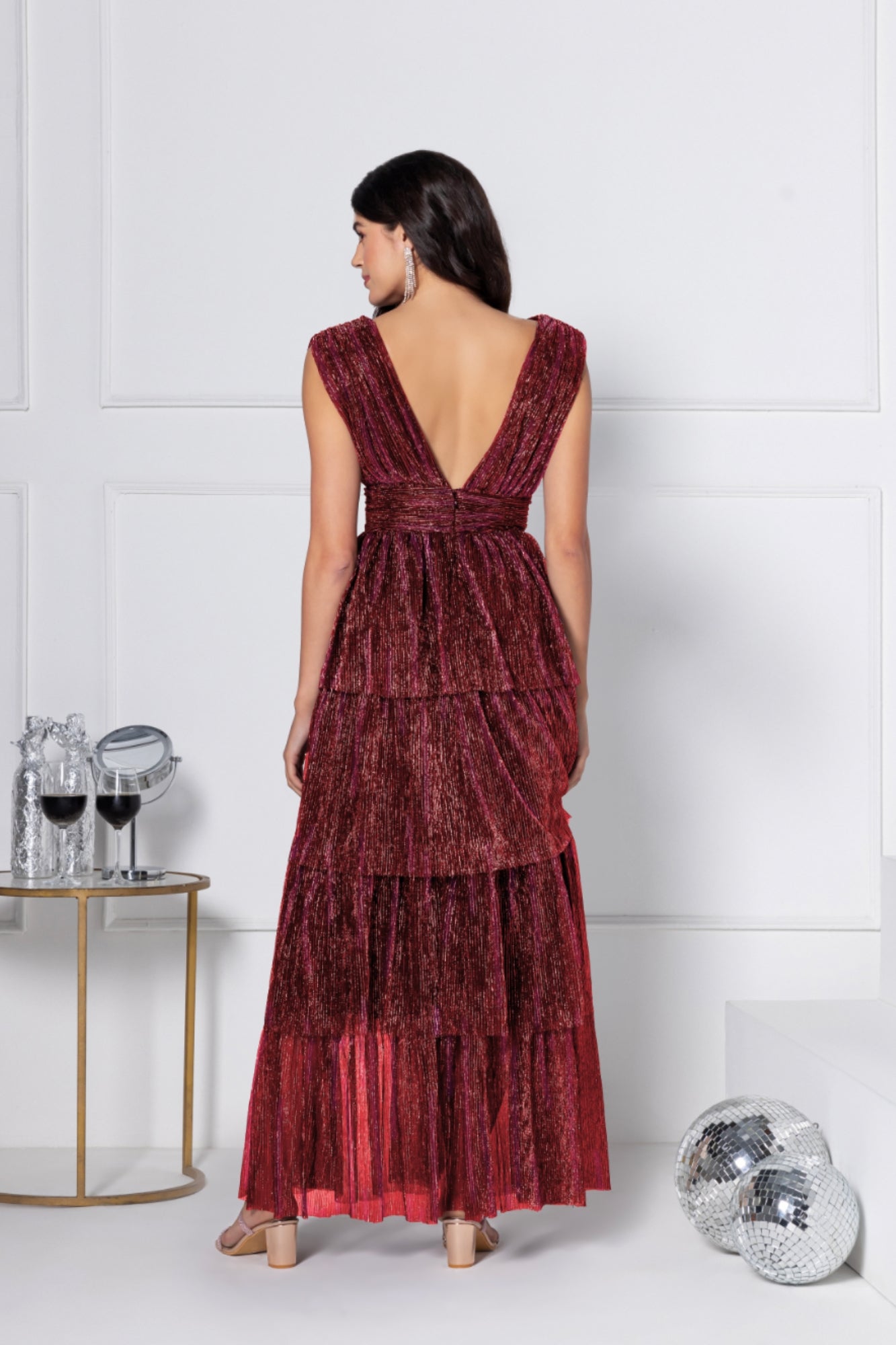 Scarlet Soirée Maxi Dress