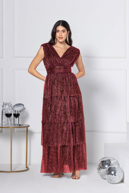 Scarlet Soirée Maxi Dress