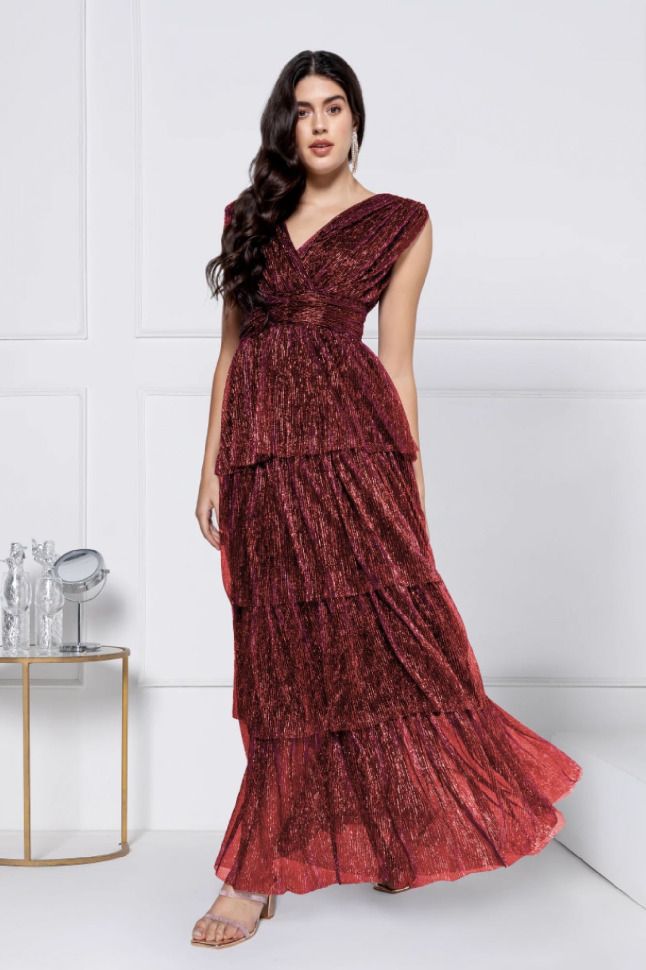 Scarlet Soirée Maxi Dress