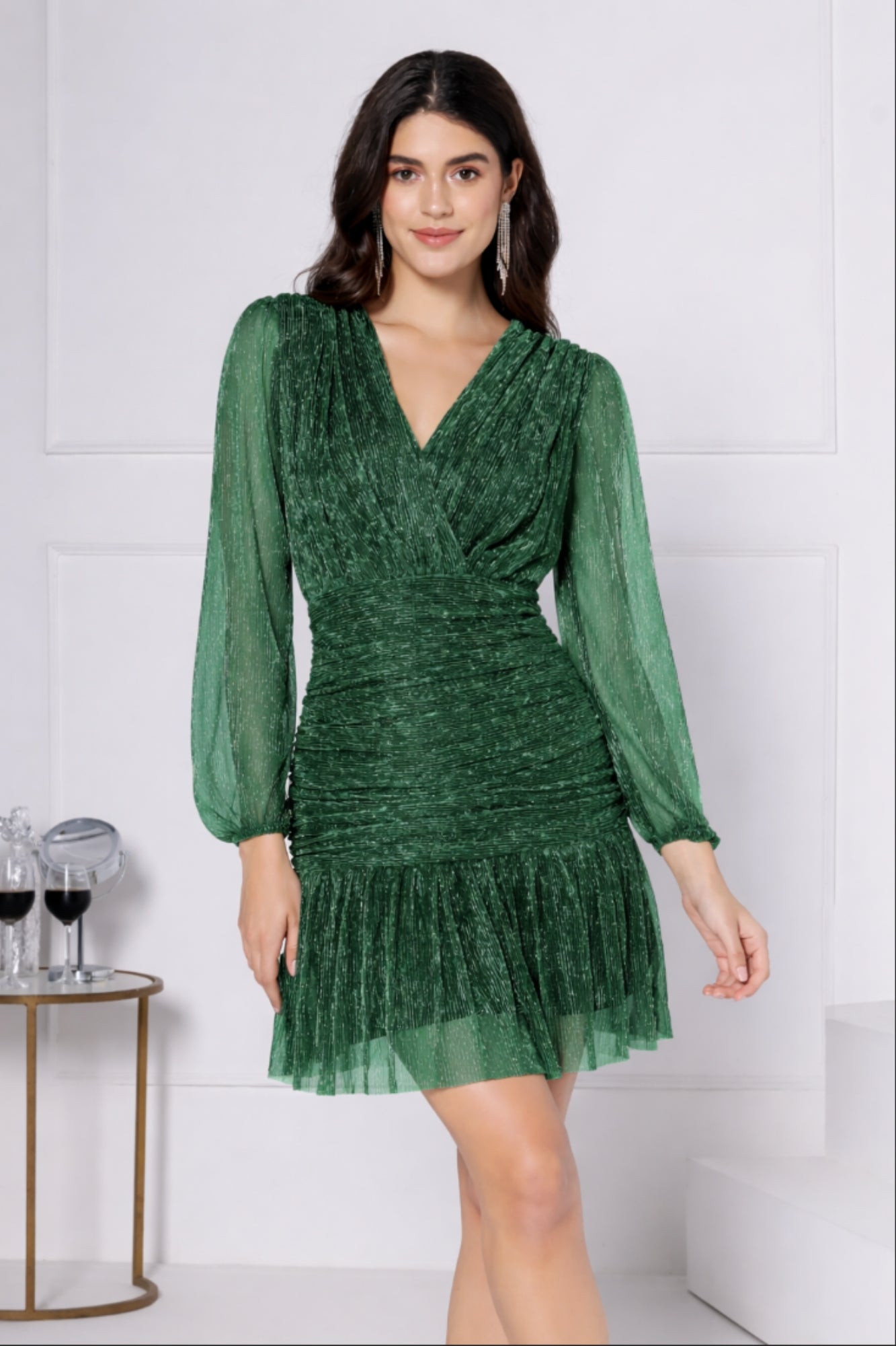 Jade Luxe Mini Dress