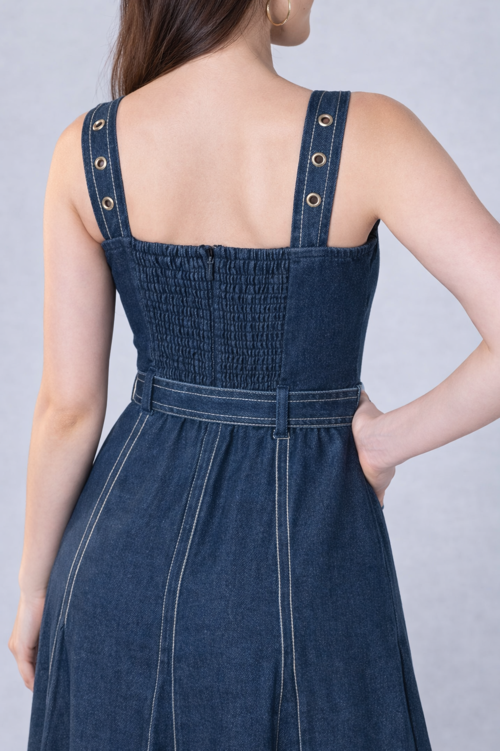Denim Belle Midi Dress