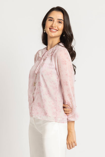 Serene Rosette Top