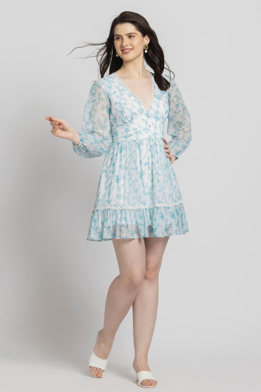 Azure Breeze Mini Dress