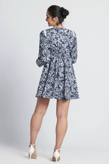 Cerulean Charm Mini Dress