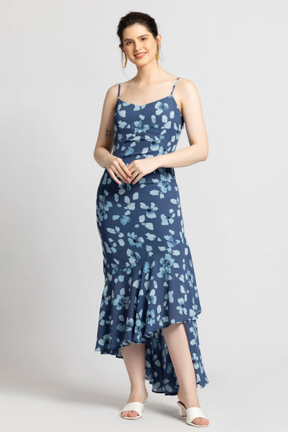 Floral Waterfall Maxi Dress