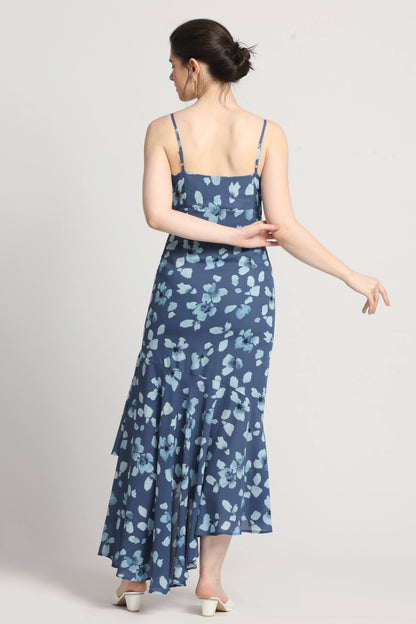 Floral Waterfall Maxi Dress