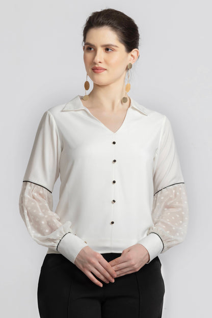 Blanc Verve Chic Top