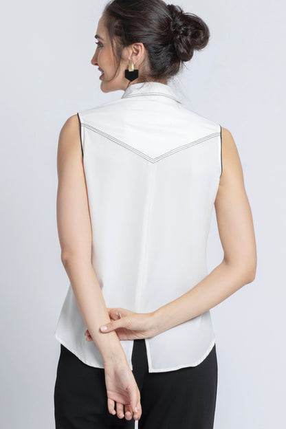 Blanc Comfort Sleeveless Shirt