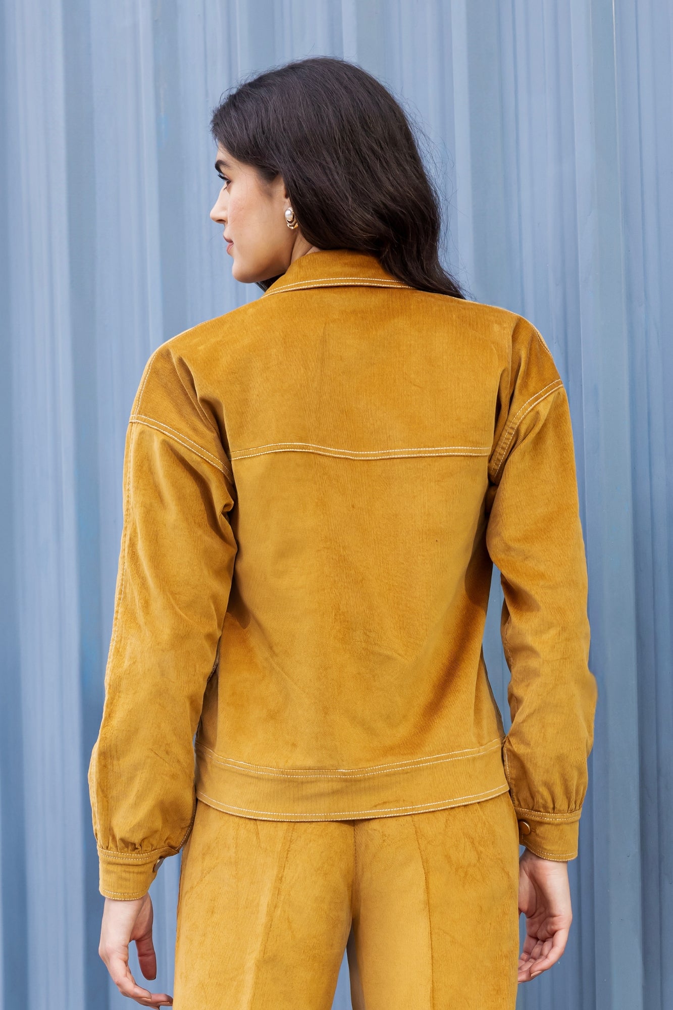 Mustard Charm Corduroy Shirt