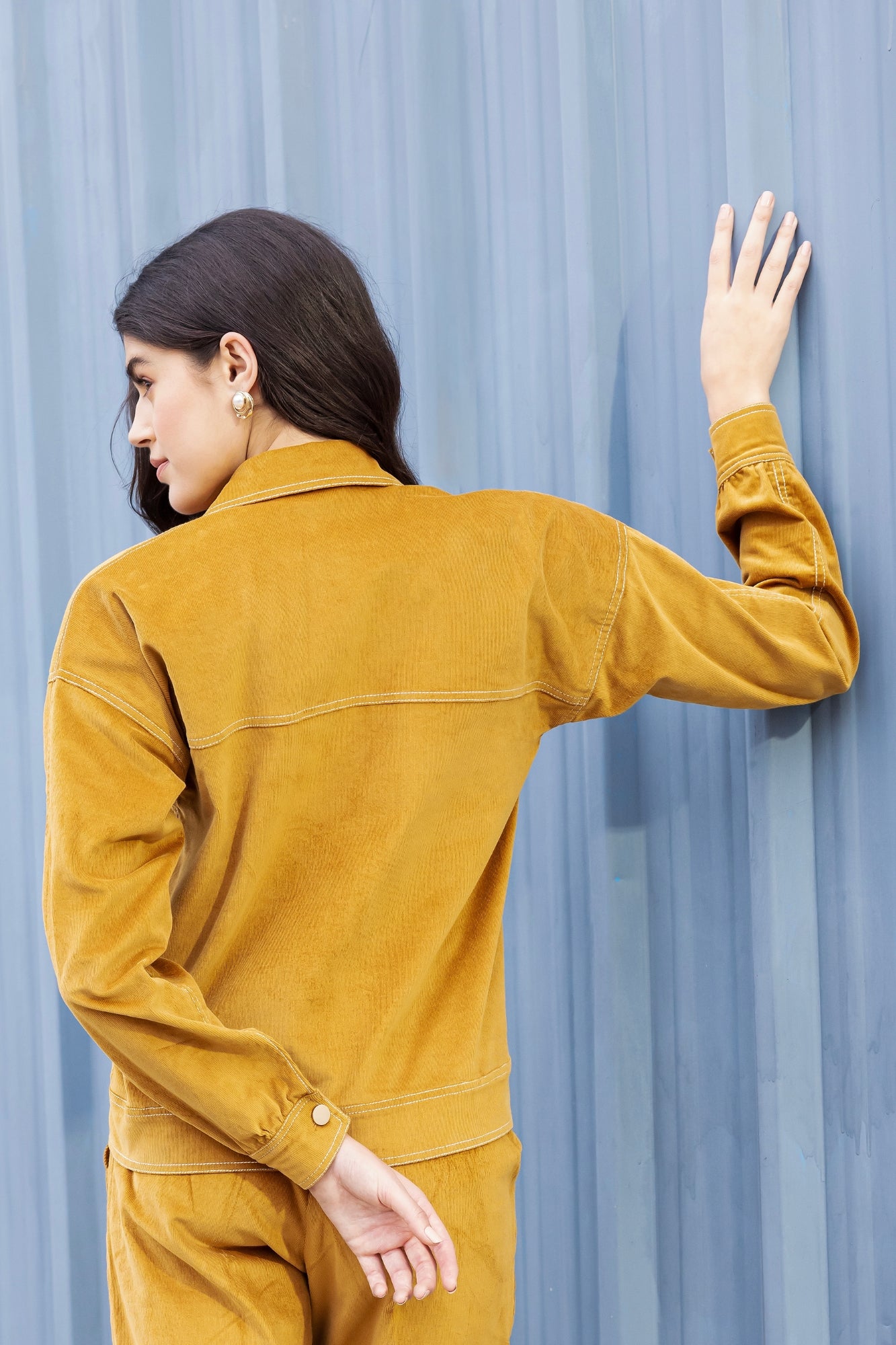Mustard Charm Corduroy Shirt