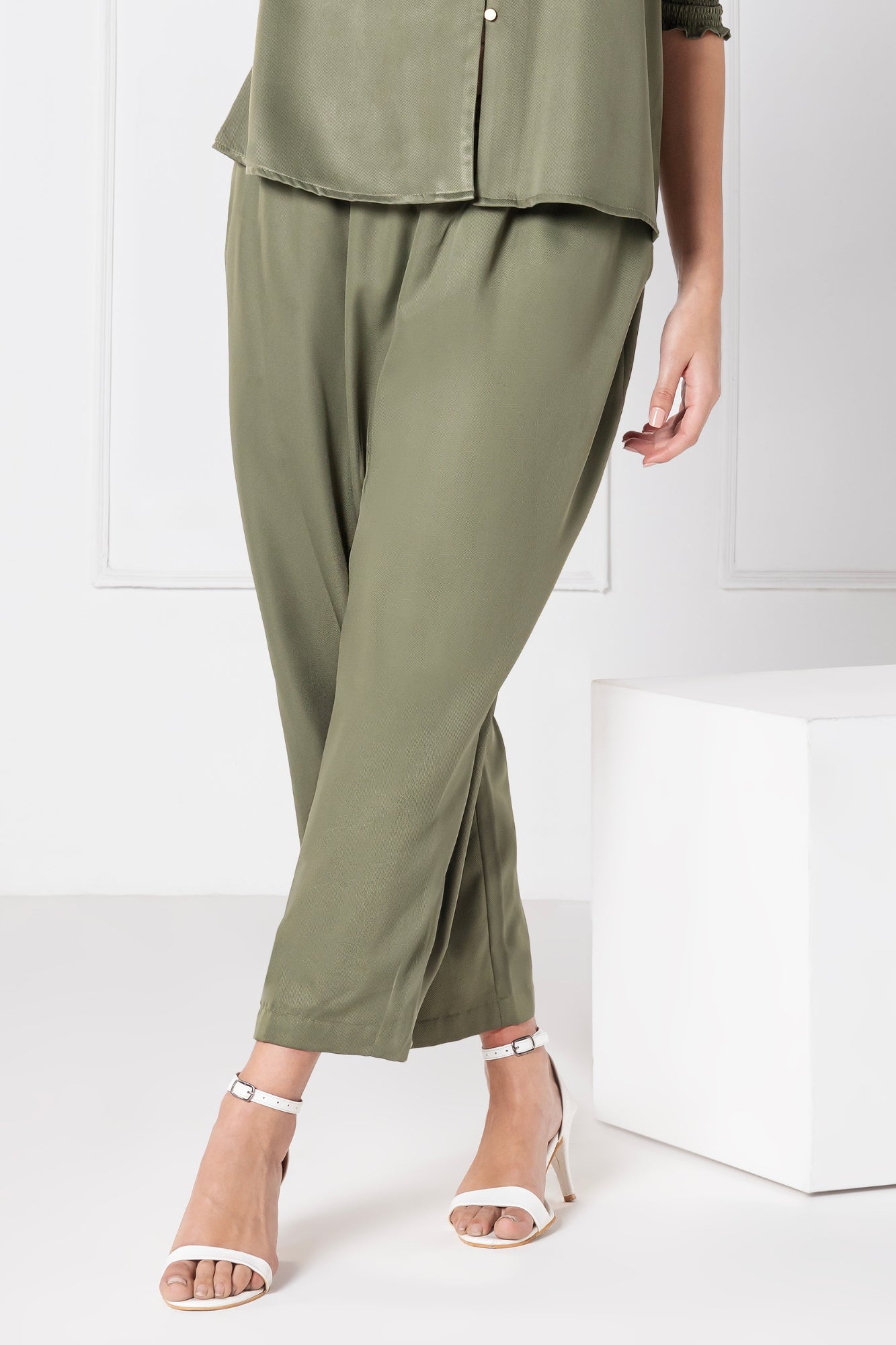 Olive Elegance Pants