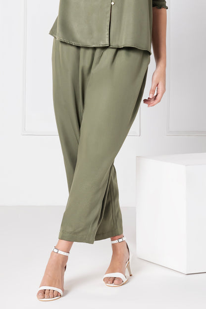 Olive Elegance Pants