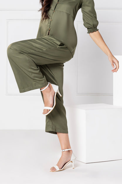 Olive Elegance Pants