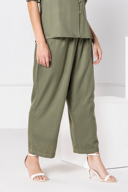 Olive Elegance Pants
