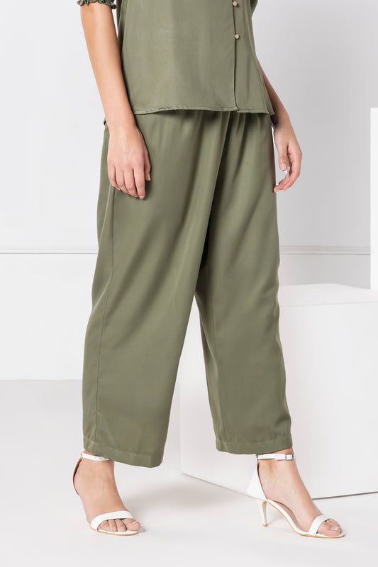 Olive Elegance Pants