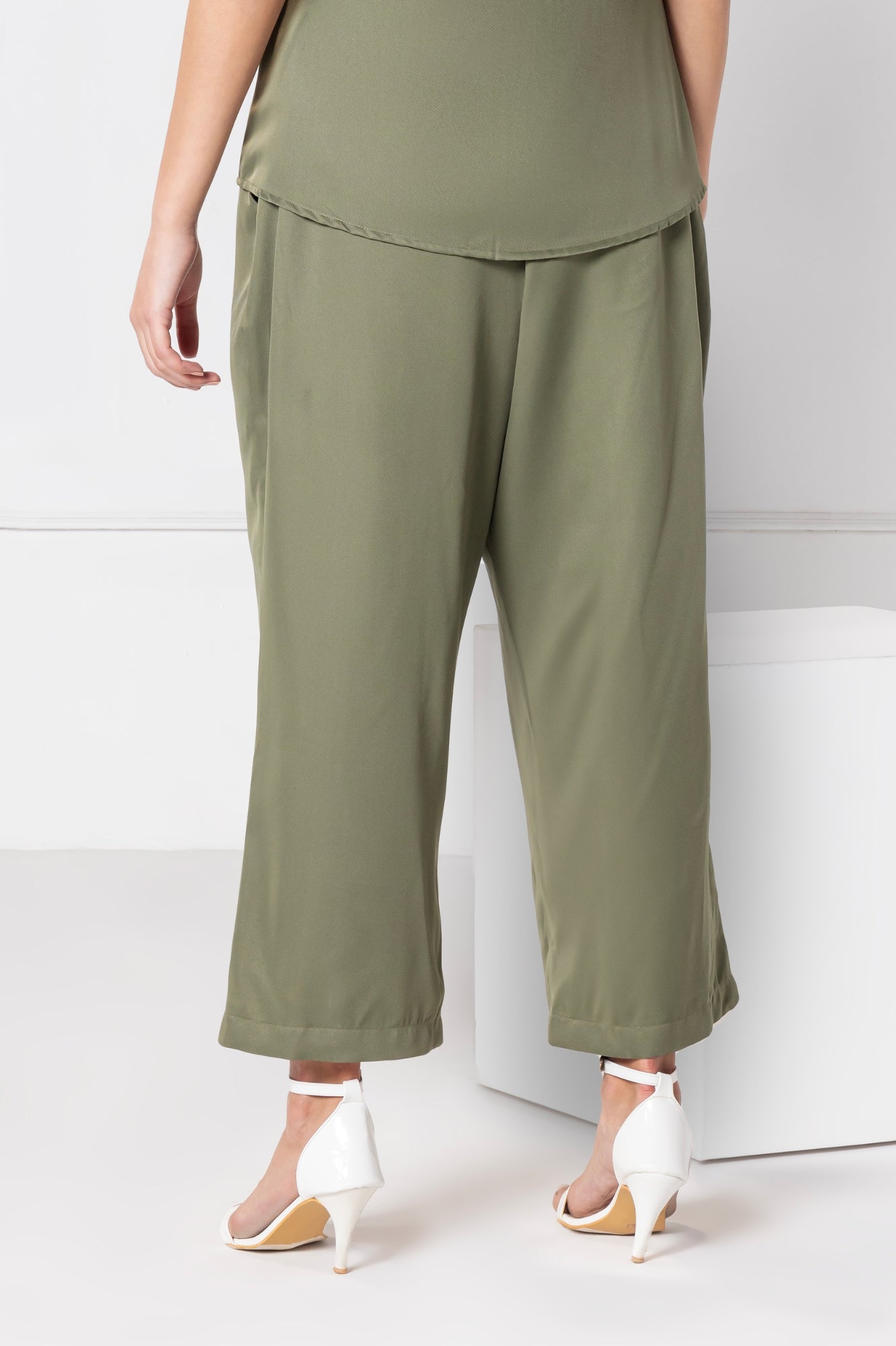 Olive Elegance Pants
