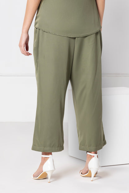 Olive Elegance Pants