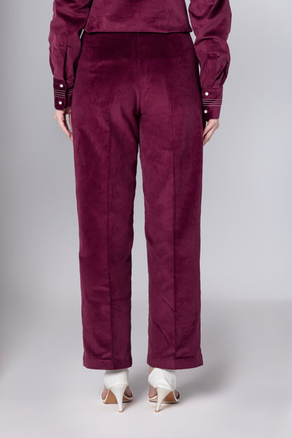 Bordeaux Corduroy Trousers