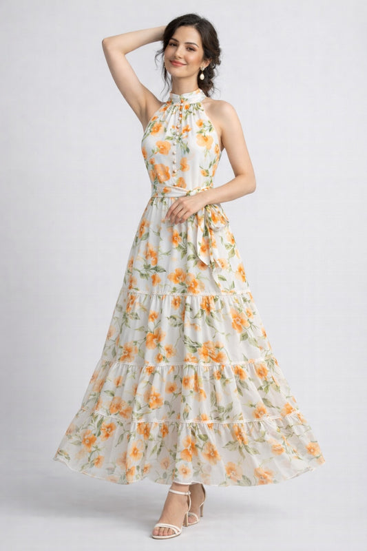 Blooming Aura Maxi Dress