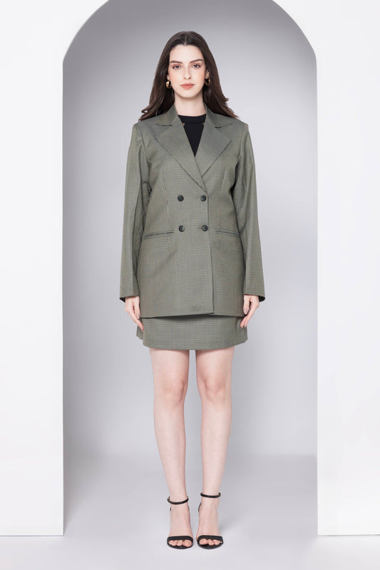 Chic Olive Charm Blazer