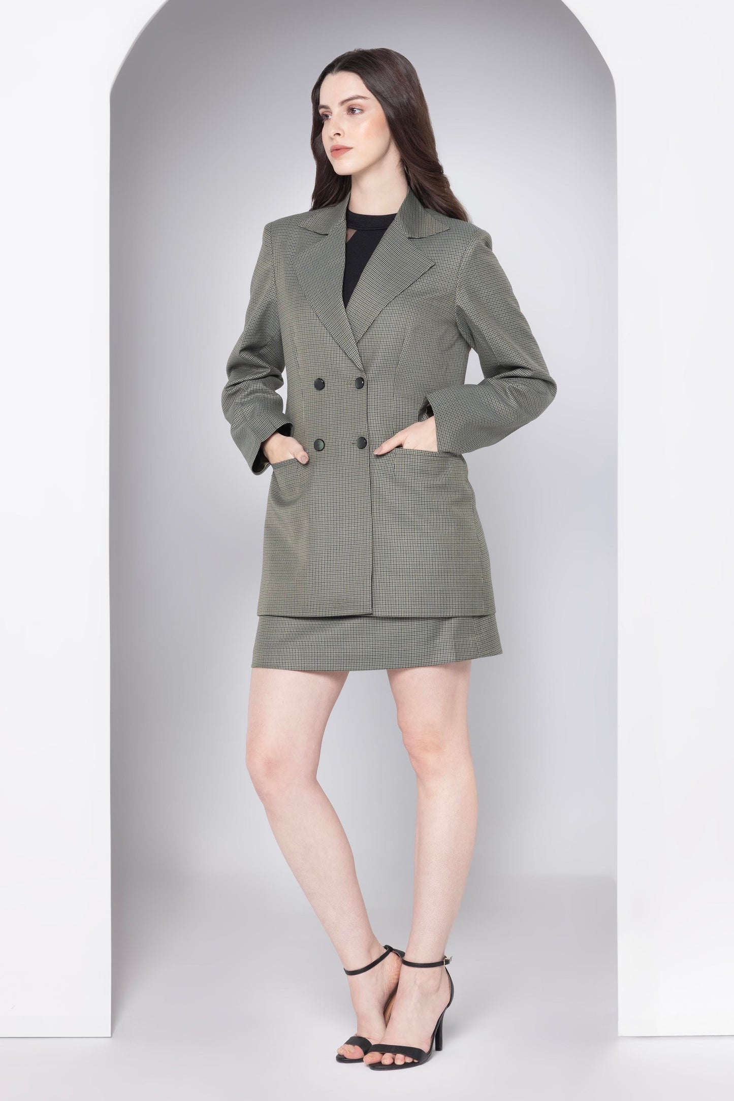 Chic Olive Charm Blazer