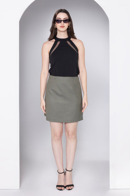 Chic Olive Mini Skirt