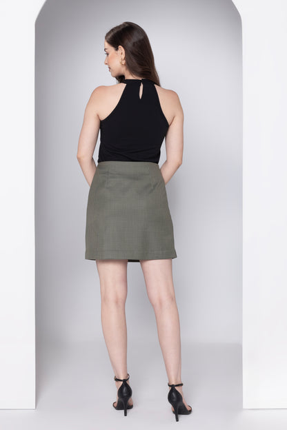 Chic Olive Mini Skirt