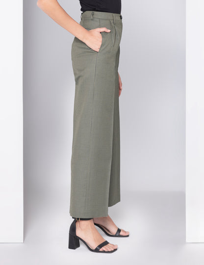 Chic Olive Straight-Fit Pants