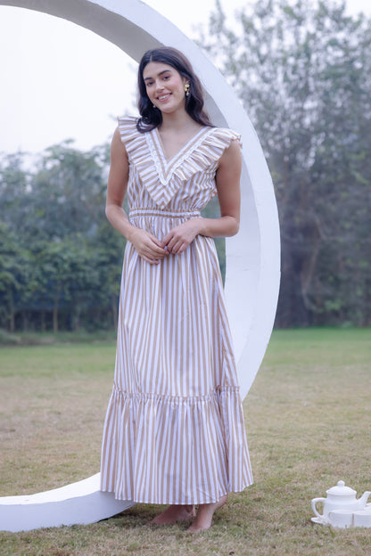 Riviera Elegance Maxi Dress