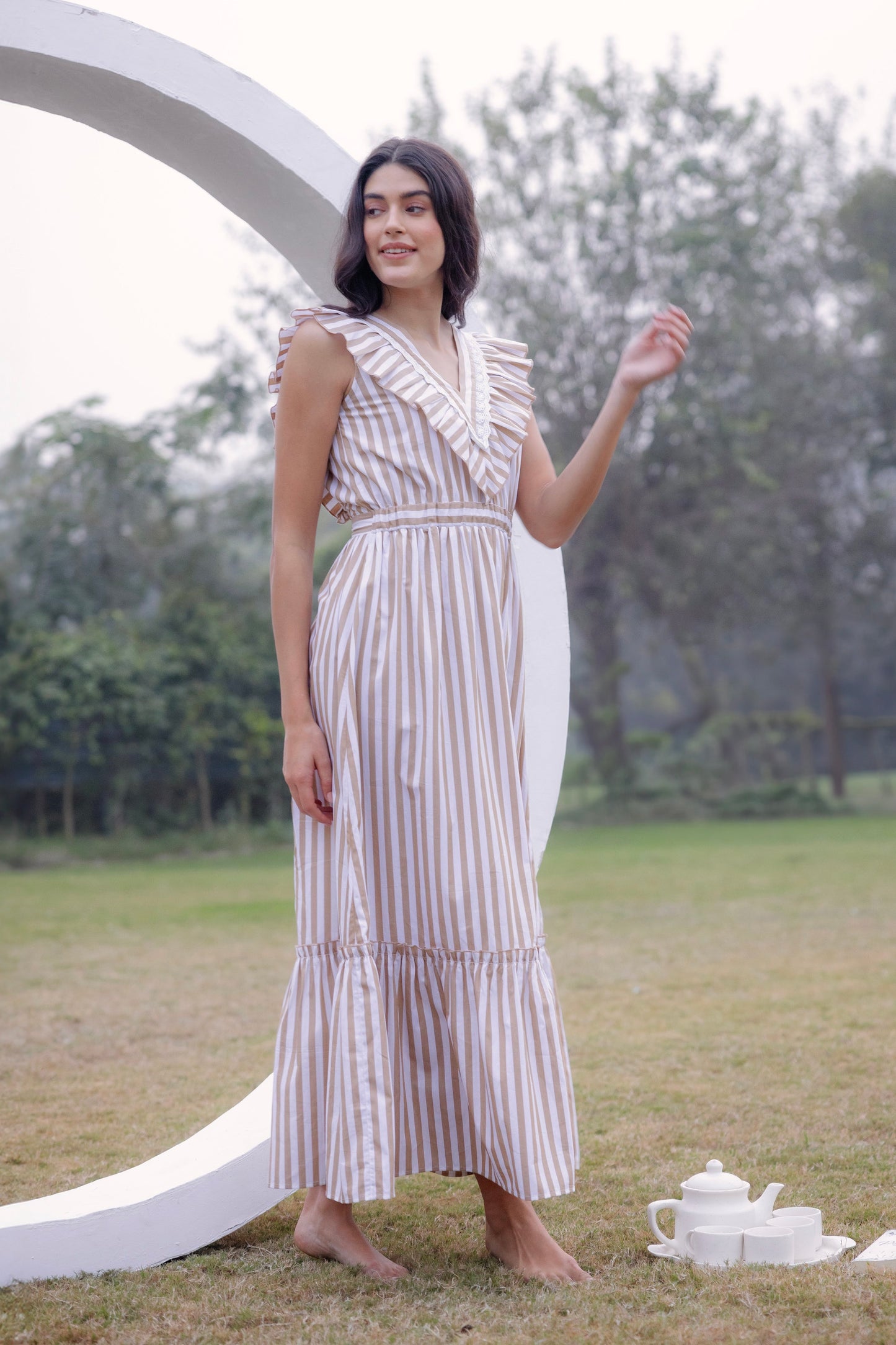 Riviera Elegance Maxi Dress