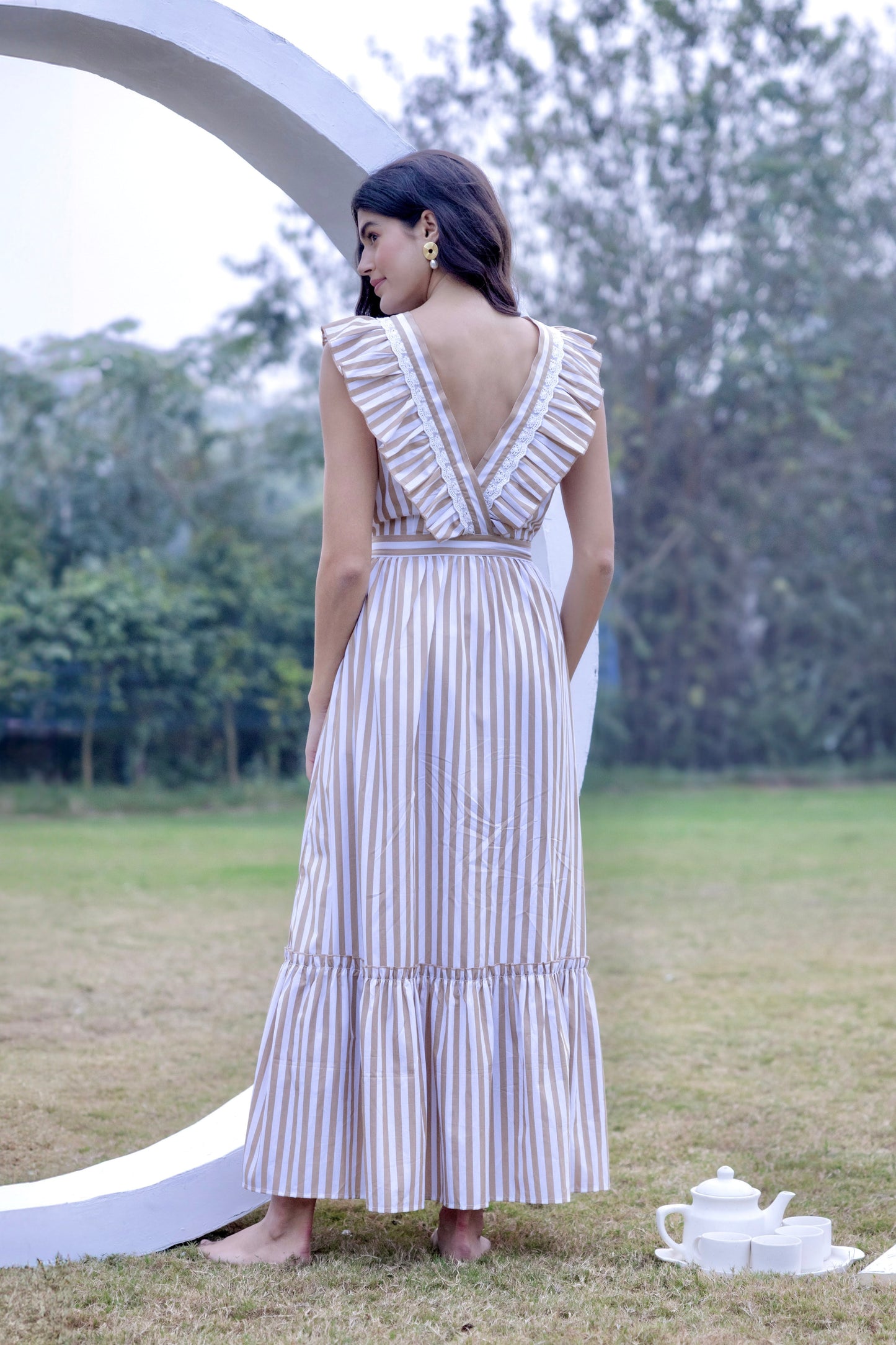 Riviera Elegance Maxi Dress