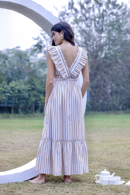 Riviera Elegance Maxi Dress