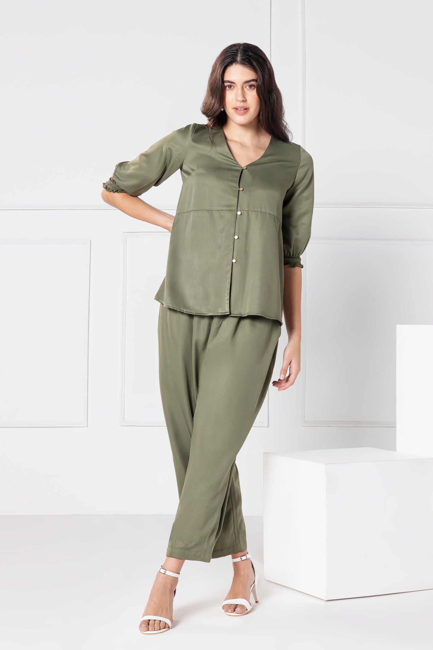 Olive Elegance Co-Ords