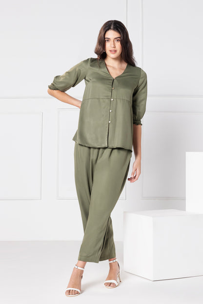 Olive Elegance Co-Ords