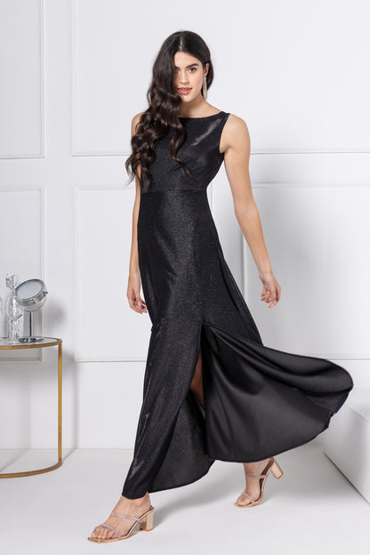 Noir Glitz Graceful Maxi Dress