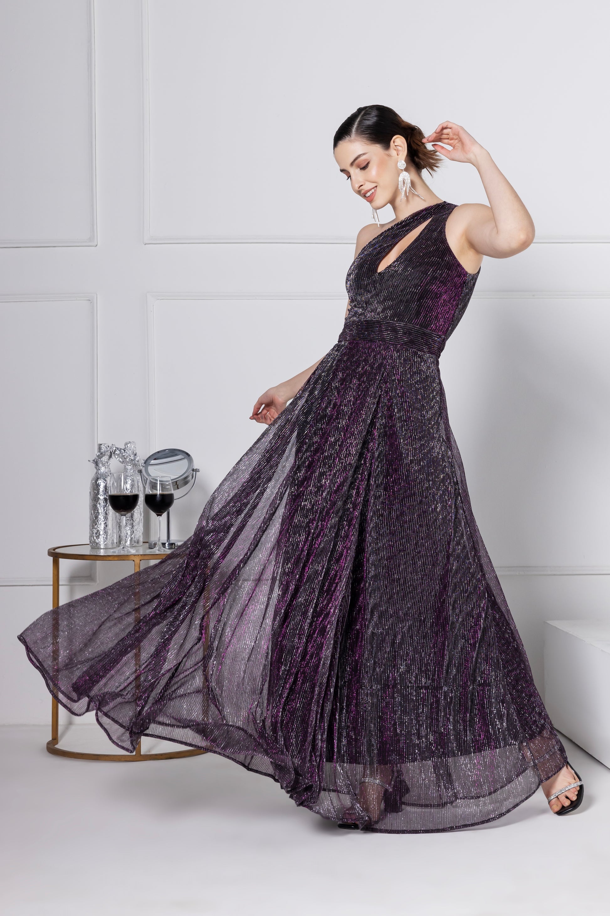 twilight sparkle fall formal dress Mlp Eg neck evening gown with a nude illusion bodice embellished with silver beads and sequins in swirling patterns Twilight Sparkle Fall Formal by