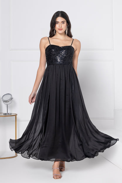 Midnight Luxe Gala Gown