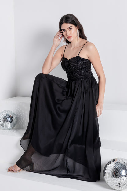 Midnight Luxe Gala Gown