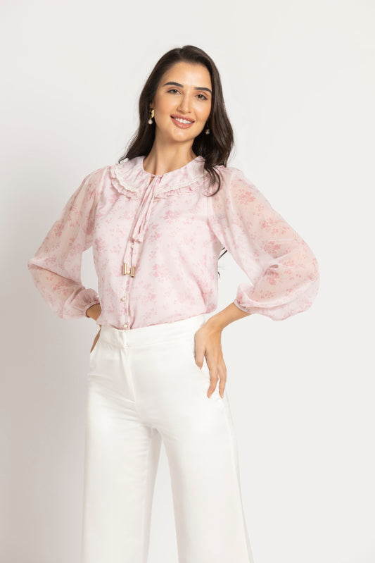 Serene Rosette Top